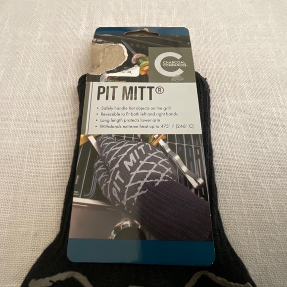 •PIT MITT Charcoal Companion Barbecue BBQ Pit Mitt Left to Right Hand Glove NWT - Picture 2 of 6